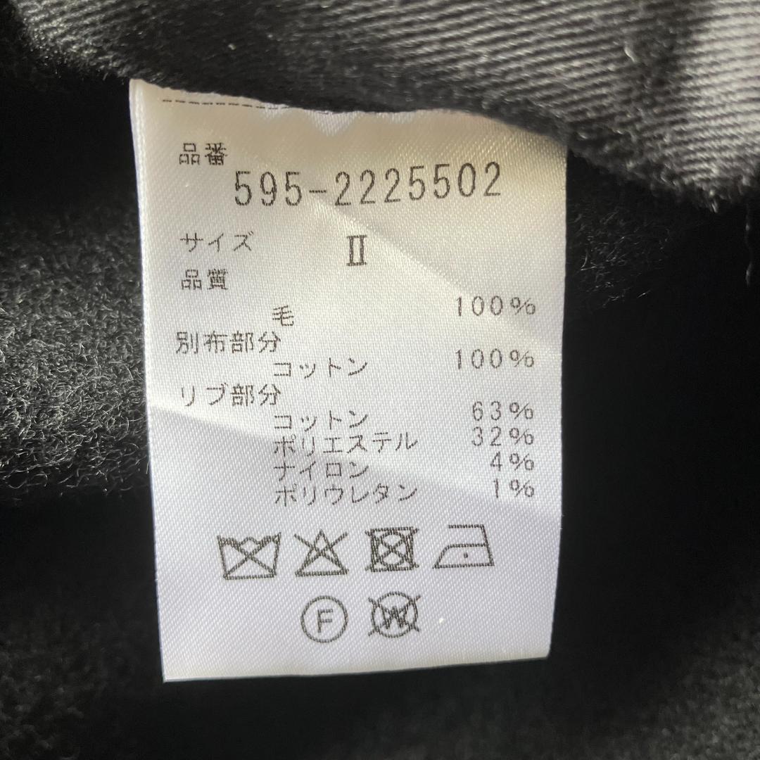 美品 MHL. FELTED WOOL TWILL ジャケット コート ブラック