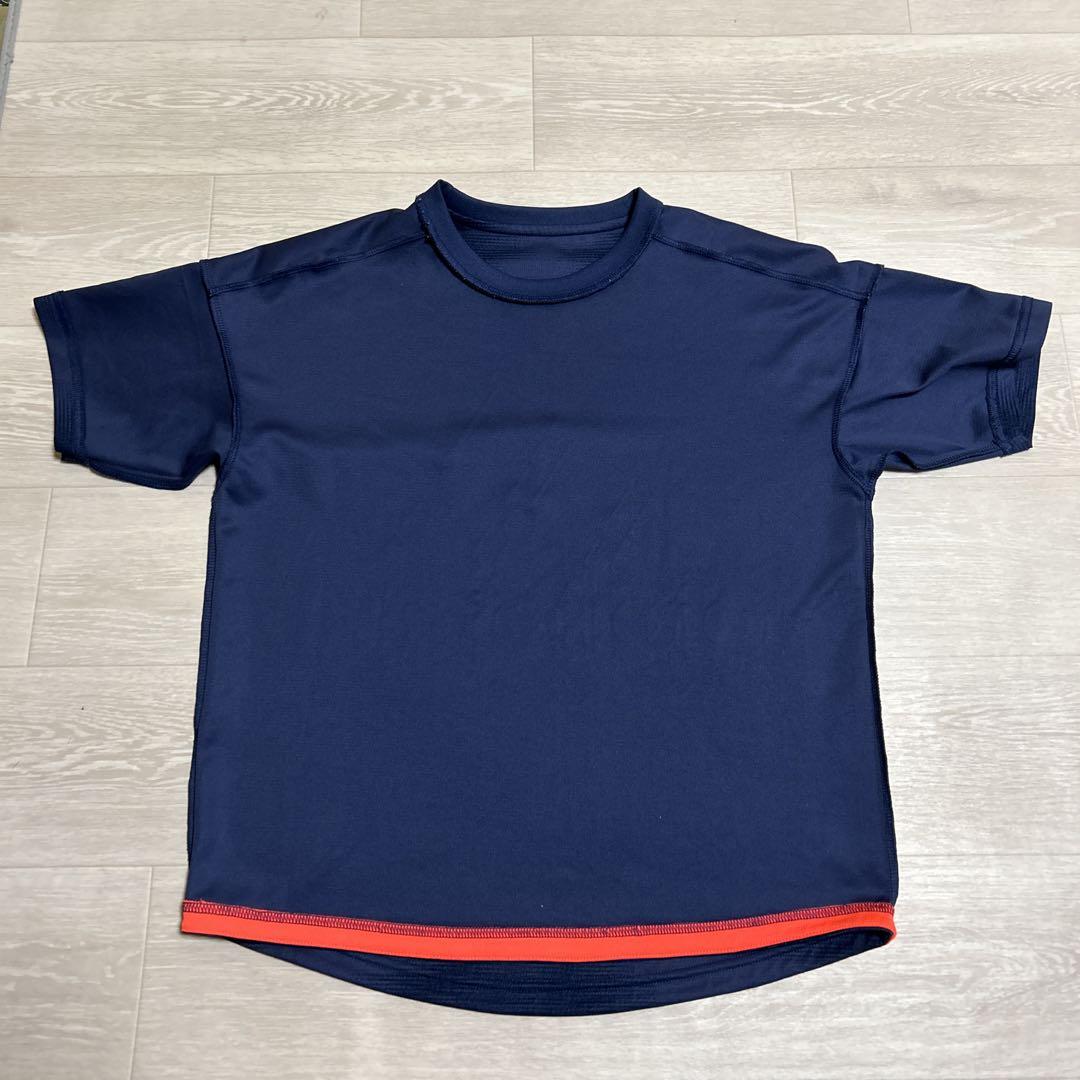 匿名配送 美品 adidas Tシャツ 150 ネイビー 画像4