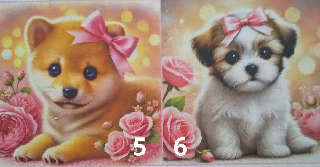 ❤オーダー受付専用ページ❤️お花の中の可愛いわんちゃん❤ 画像4