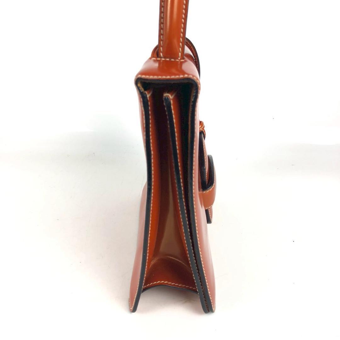 LOEWE ロエベ バルセロナ ハンドバッグ オレンジブラウン LOEWE ロエベ バルセロナ ハンドバッグ オレンジブラウン