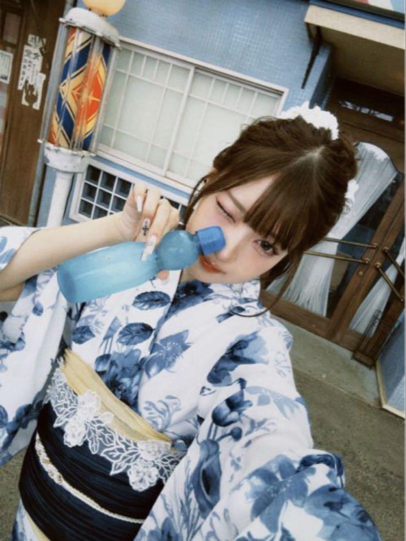 【新品】グレイルGRL　水彩花柄浴衣セット[gi1519]