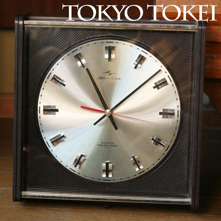 【新品】東京時計 TOKYO TOKEI 掛け時計 アンティーク レトロ 当時物 東京時計 ミッドセンチュリー 掛時計 ノーブル レトロ 電池式