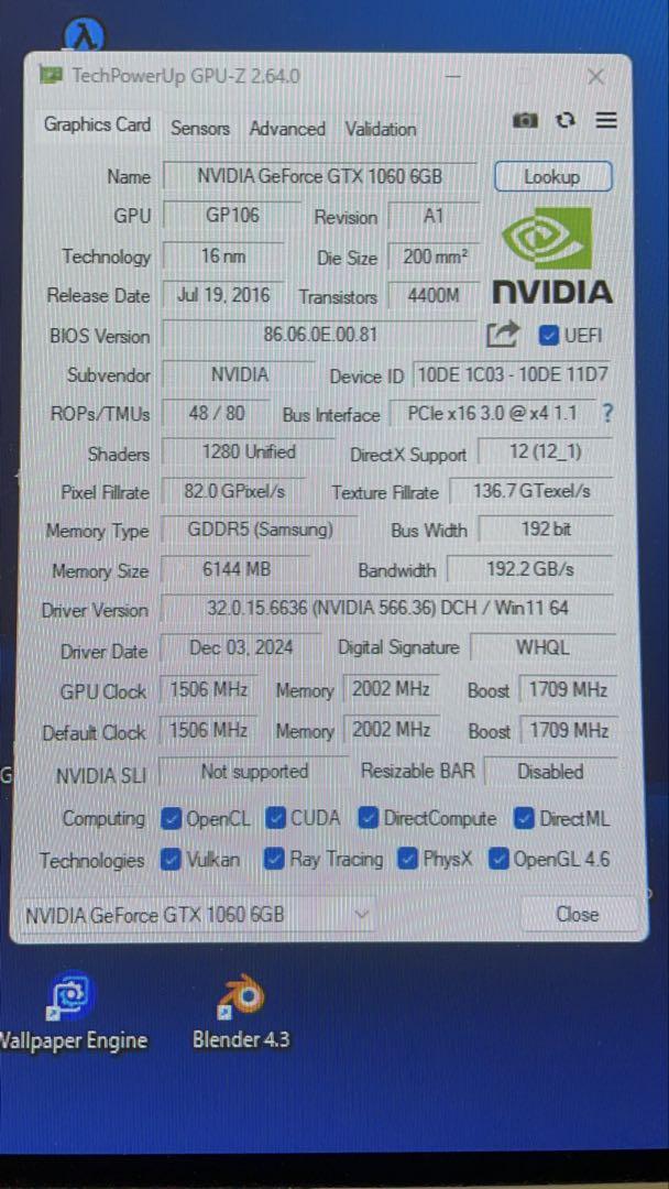 グラフィックボード・グラボ・ビデオカード inno3D GeForce GTX 1060 6GB
