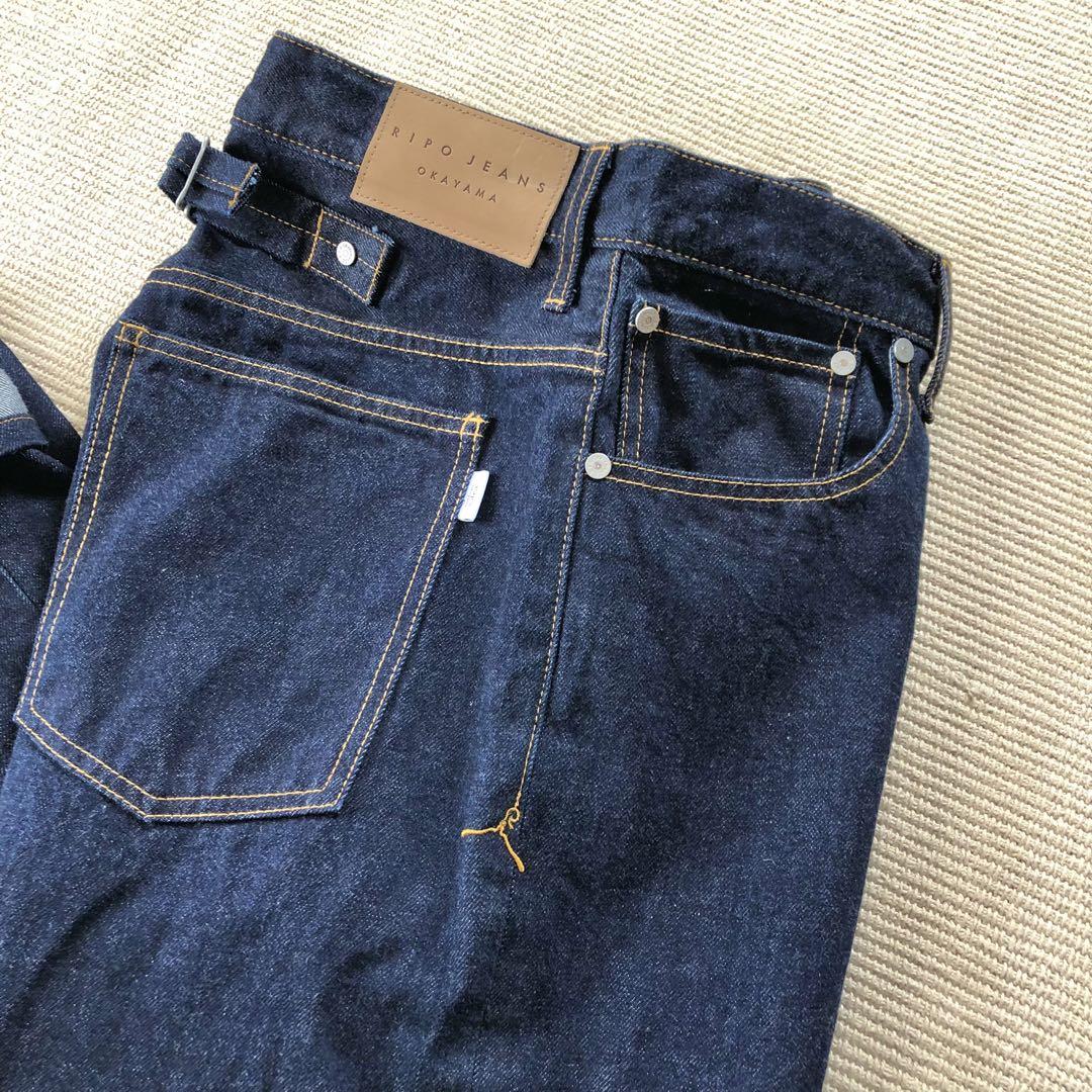 美品 ripo trenta anni 岡山デニム ワイドデニム 太め 赤耳