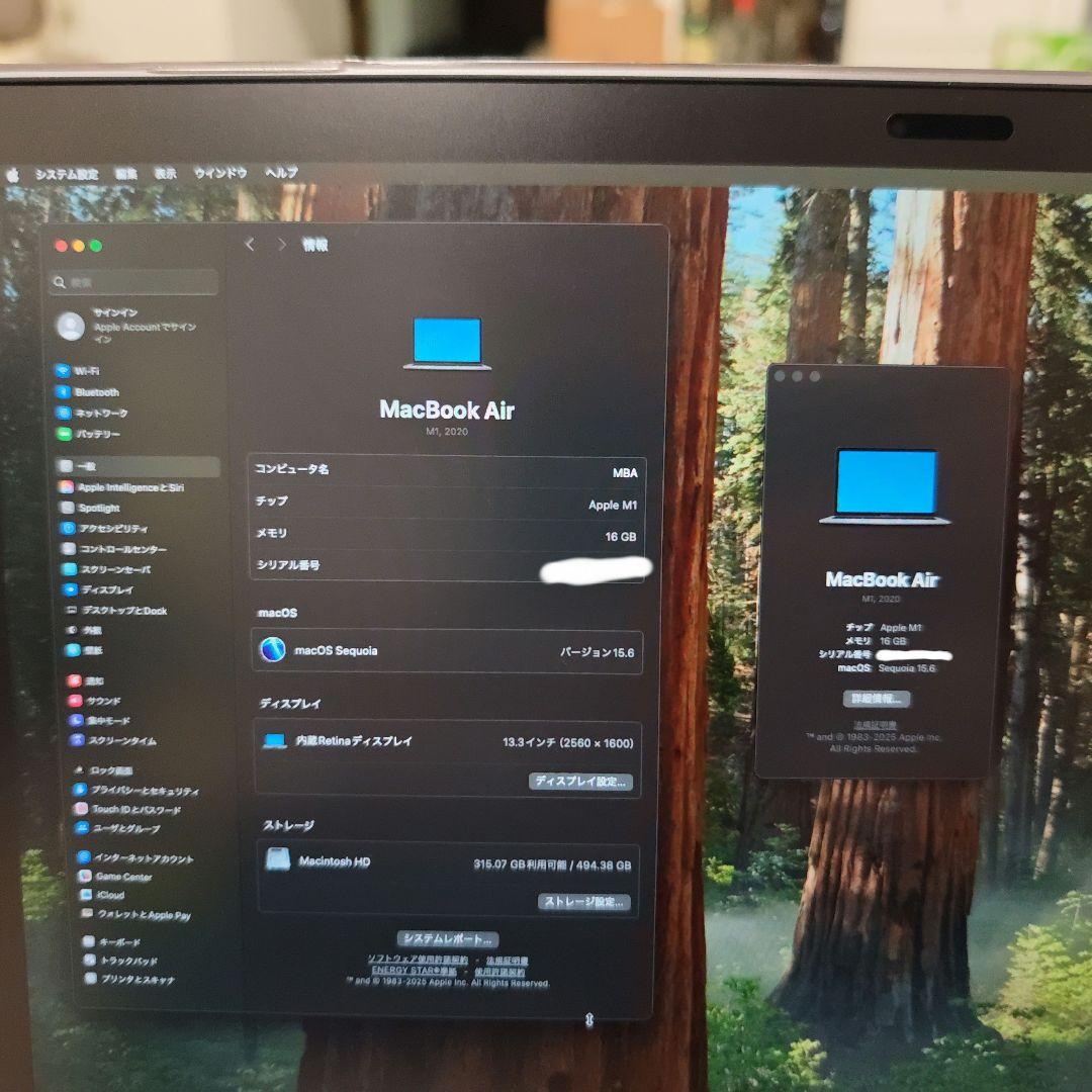 MacBook Air M1 16gb 512gb 充放電87回 スペースグレー - メルカリ