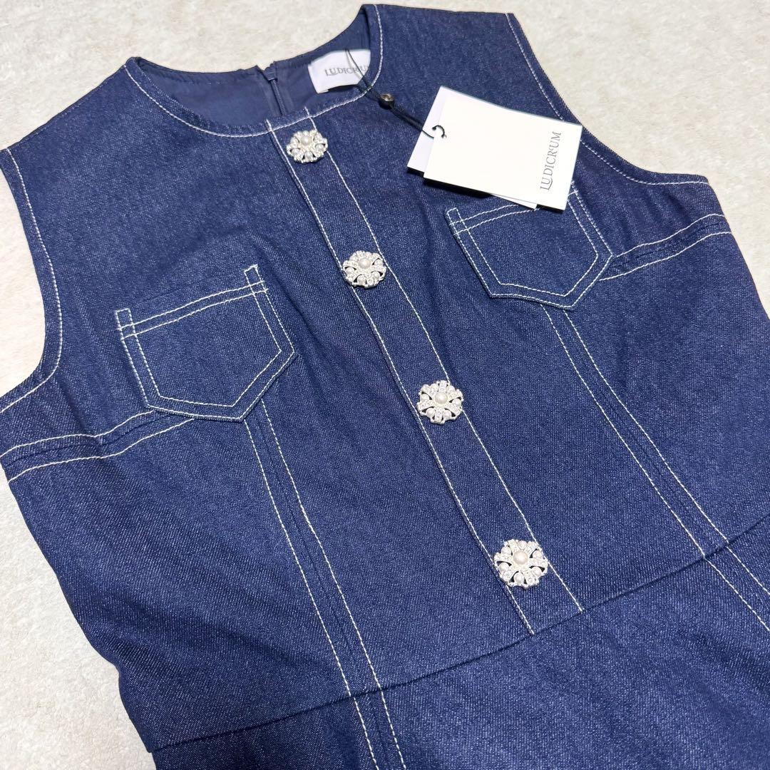 最終価格★ルーディクルム Bijou denim onepiece デニムワンピ