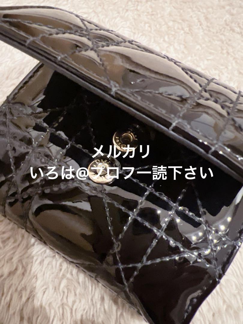 ニ*引様 Dior レディディオール カナージュ ロータスウォレット 折り財布