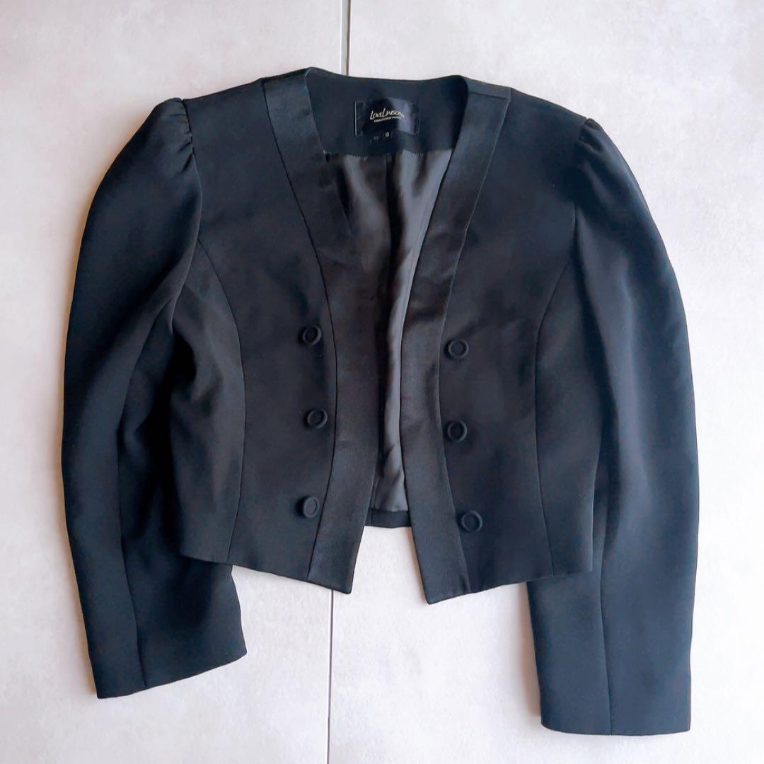 LOVELIASON ブラックフォーマル 喪服　セットアップ　ワンピース　黒M