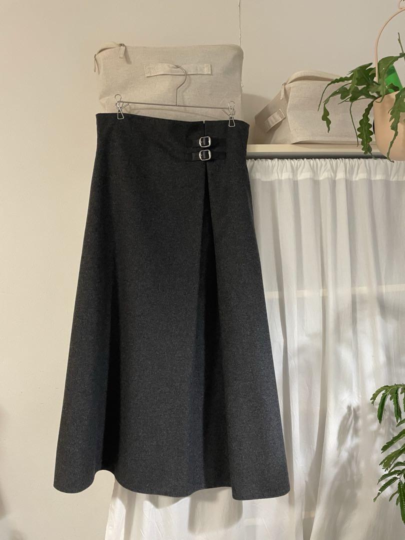 BEIGE, 24AW ボックスラップスカート 大きいサイズ オンワード樫山