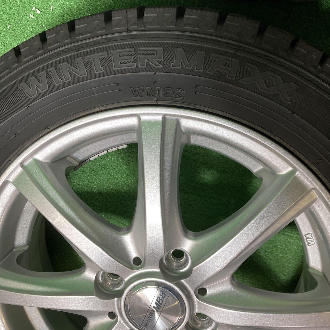 DUNLOP 155/65R14 スタッドレスタイヤ、ホイール付き4本！！