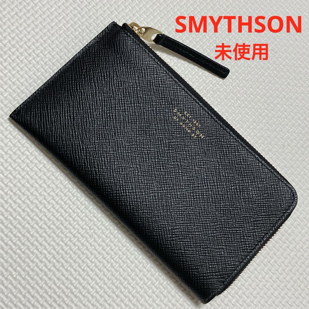 未使用　SMYTHSON スマイソン レザー長財布　ブラック　黒