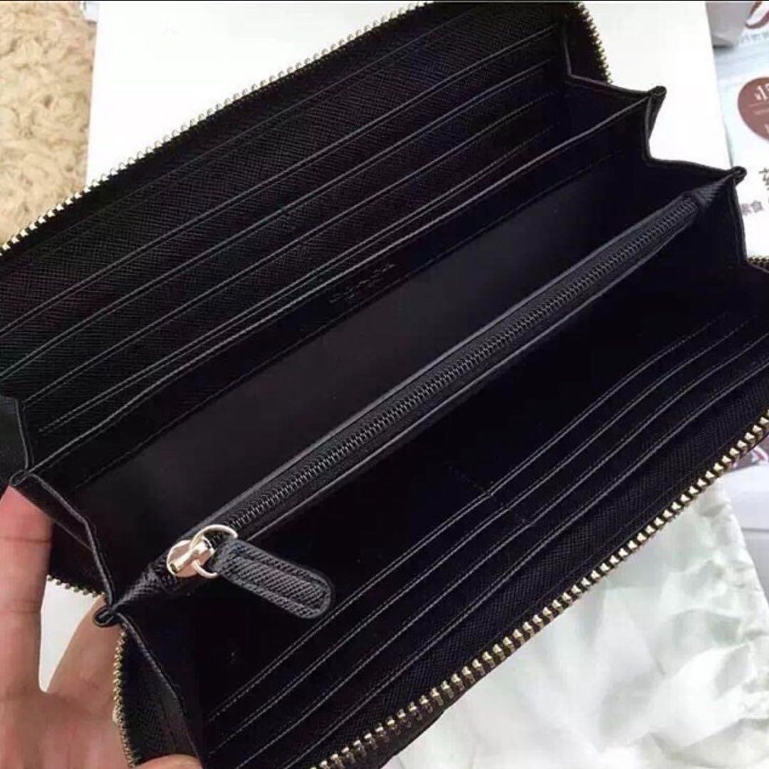 【1番人気】COACH コーチ 財布 希少 キルティング ブラック レザー