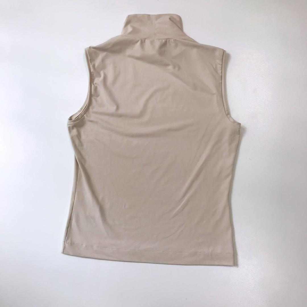4301 Max Mara マックスマーラ ノースリーブ ハイネック 無地