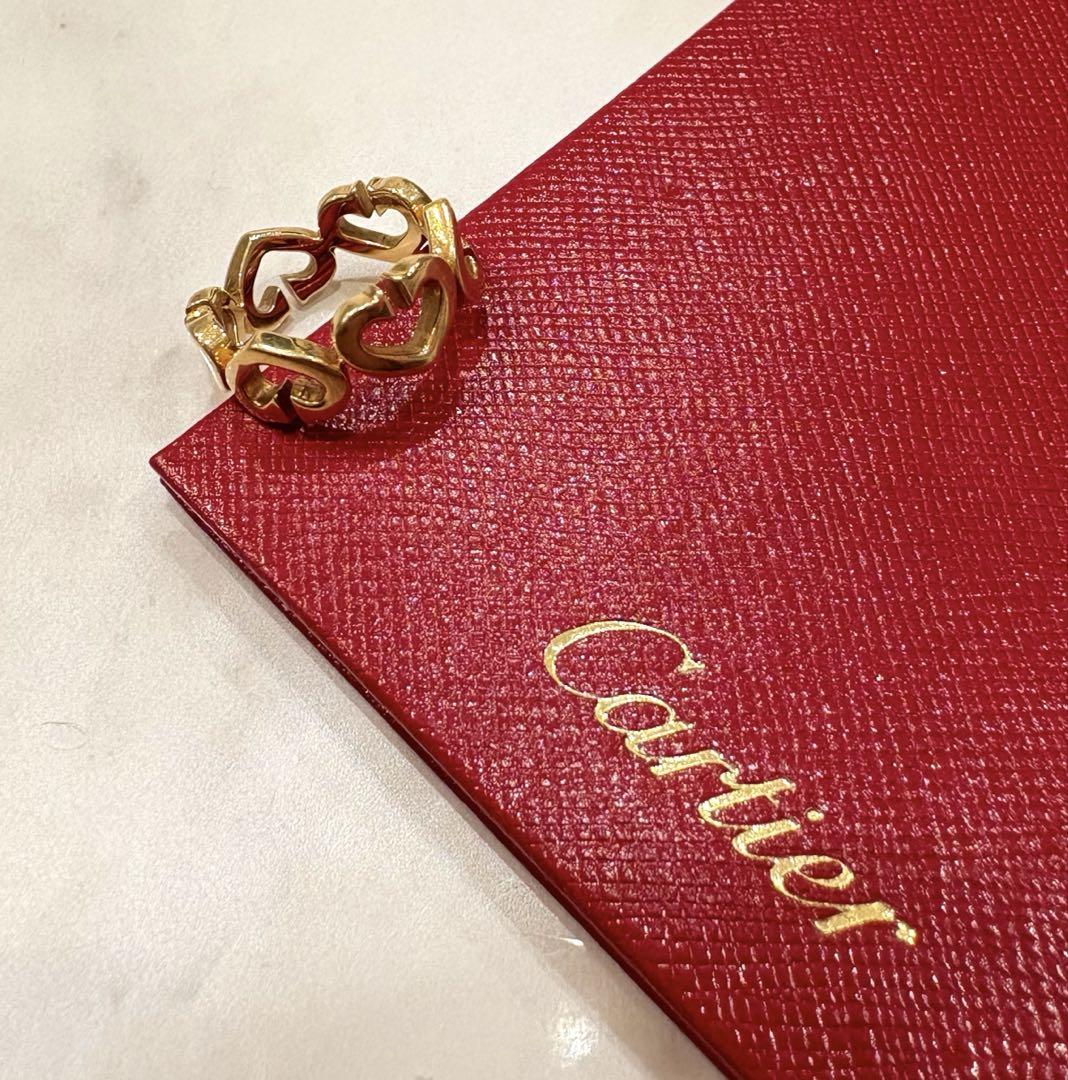 美品 Cartier カルティエ Cハートリング