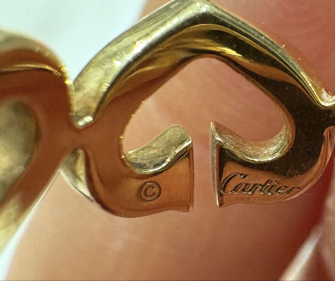 美品 Cartier カルティエ Cハートリング