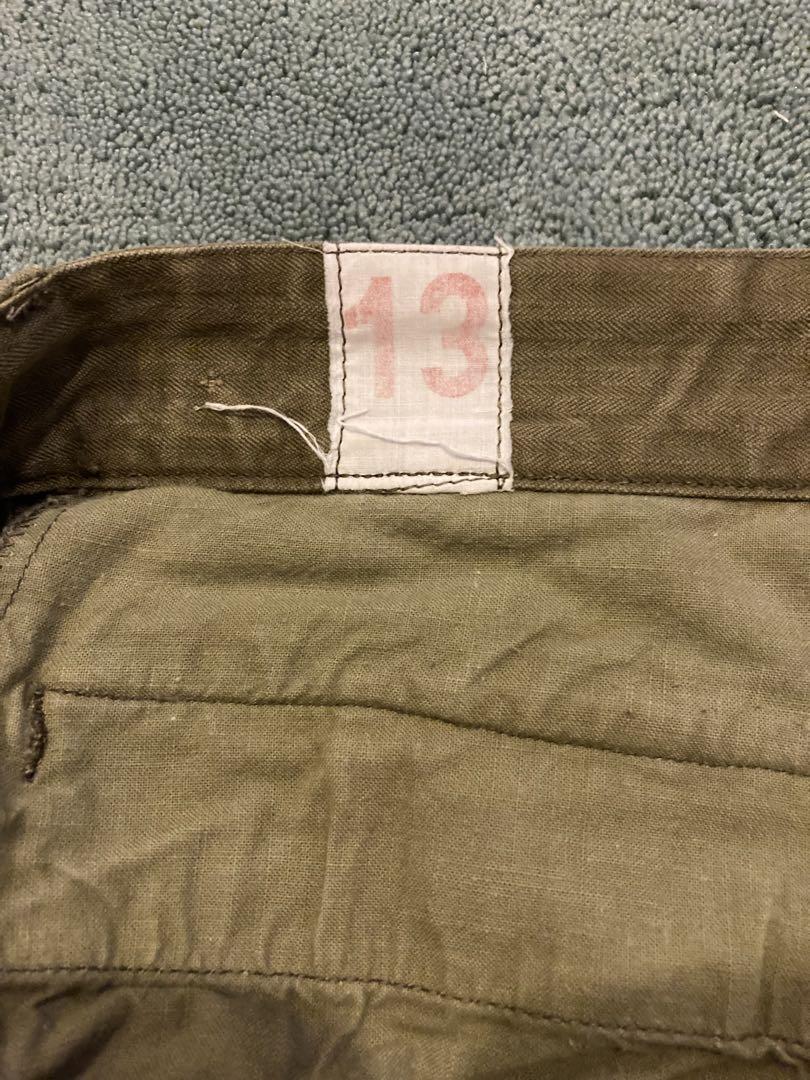 【レア】サイズ13 フランス軍 M-47 カーゴパンツ 後期 美品 HBT