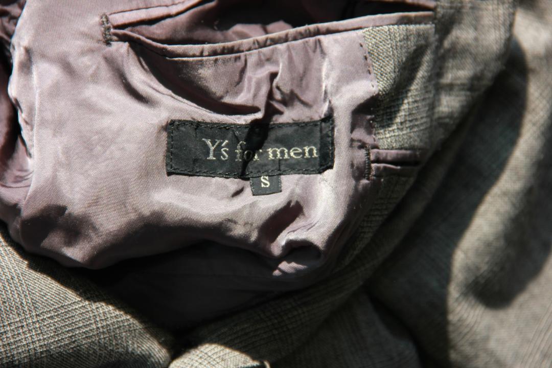 ジャケット・アウター 90s Y'sformen 2B check jacket oversize