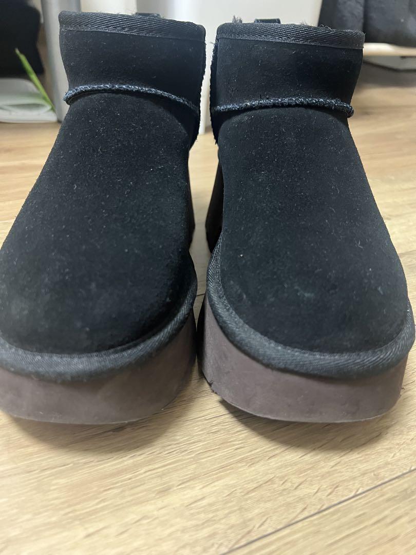 UGG 黒 厚底 classic ultra mini new heights