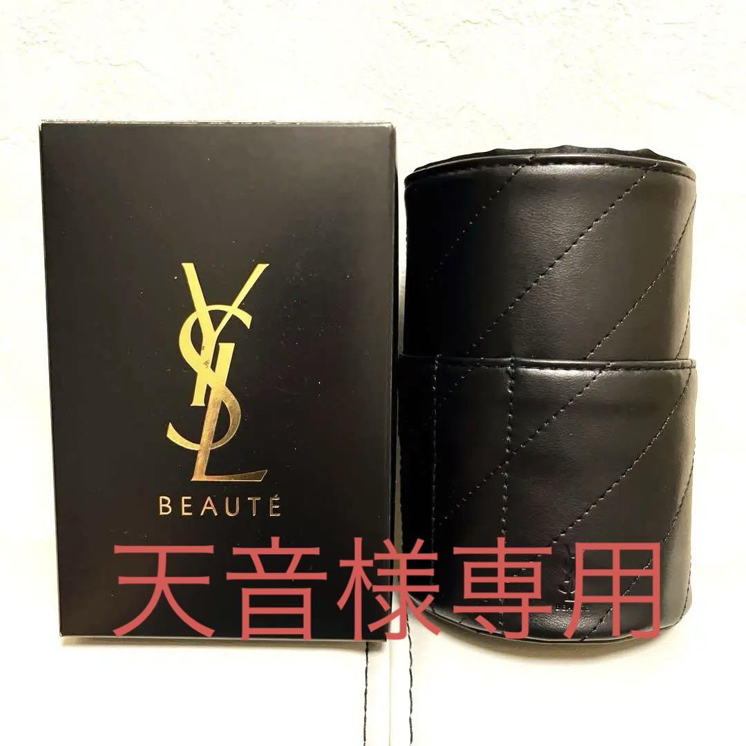 YSL ブラックレザー ポーチ 最終値下げ】YSL ブラックレザーポーチ - メルカリ