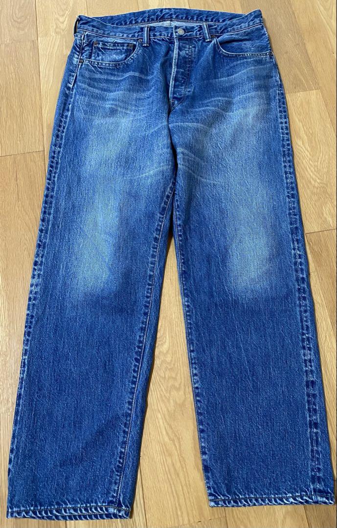 パンツ A.PRESSE WASHED WIDE DENIM E 34/27