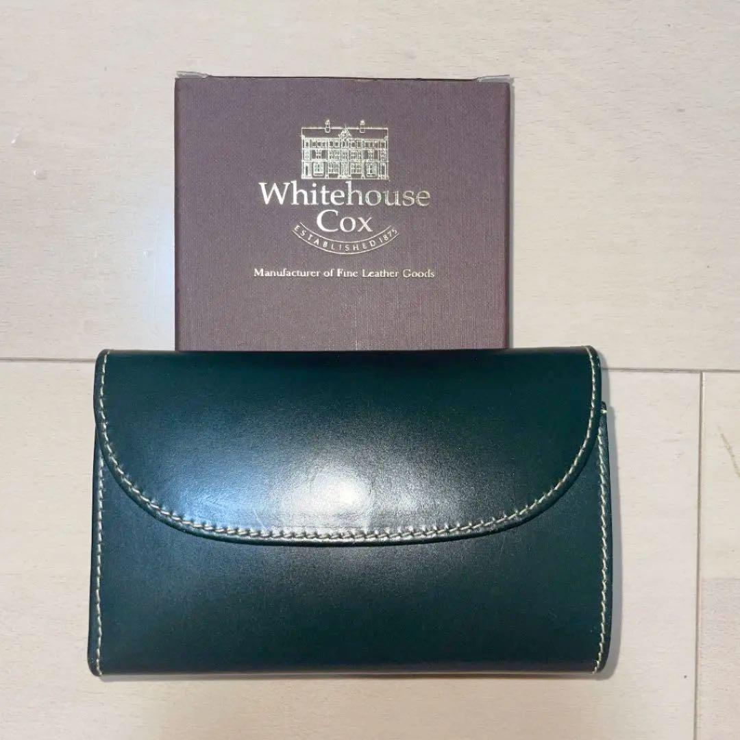 White House Cox 三つ折り財布 グリーン