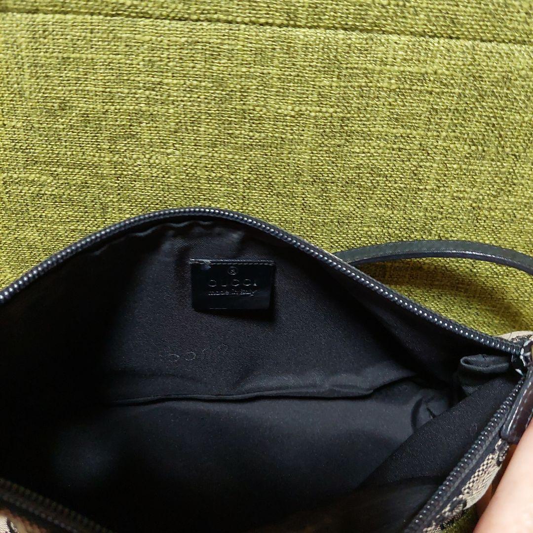 グッチ ブラック GGパターン ポーチ GUCCI GGパターン ポーチ ベージュ/ブラック