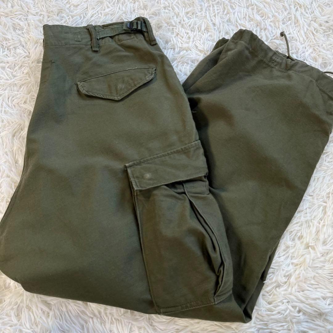 【60s】US ARMY/アメリカ軍 M65 フィールド カーゴ パンツ　アルミ
