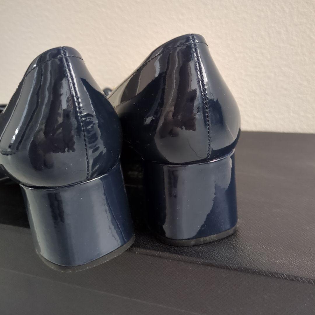 【美品】PRADA エナメルパンプス リボン