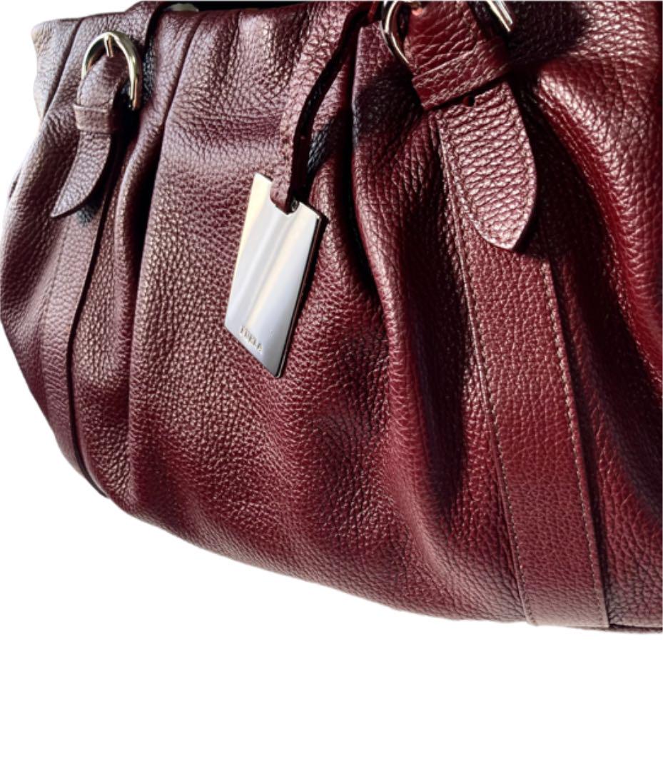 極美品☆ FURLA フルラ レザー A4収納 ハンドバッグ トートバッグ