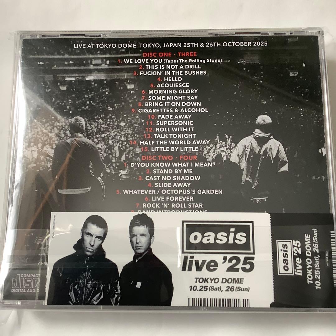 OASIS DEFINITIVE TOKYO DOME 2025 4CD 特典 OASIS DEFINITIVE TOKYO DOME 2025 4CD 特典