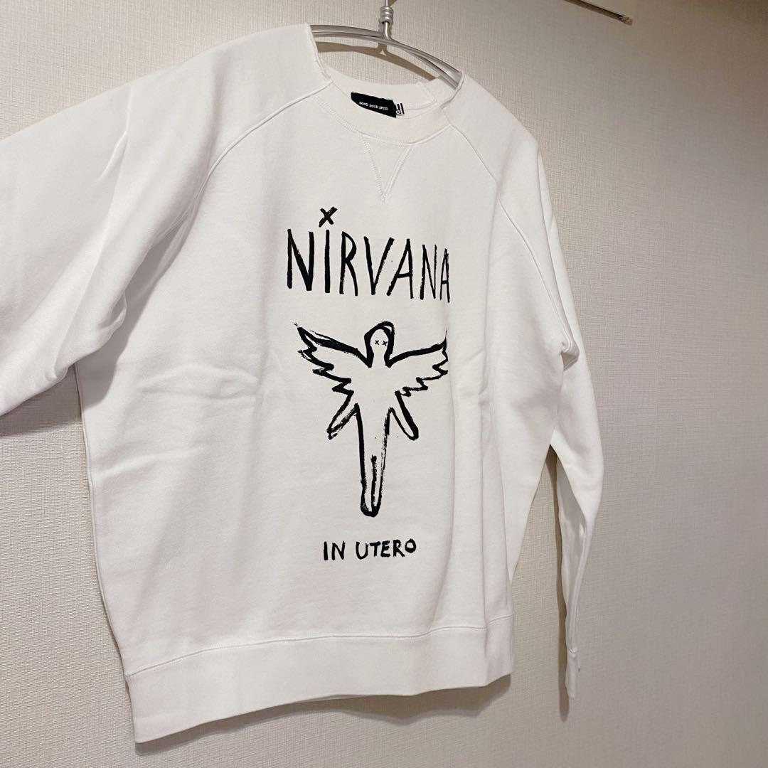 NIRVANA IN UTERO トレーナー ホワイト ニルヴァーナ ニルバーナ