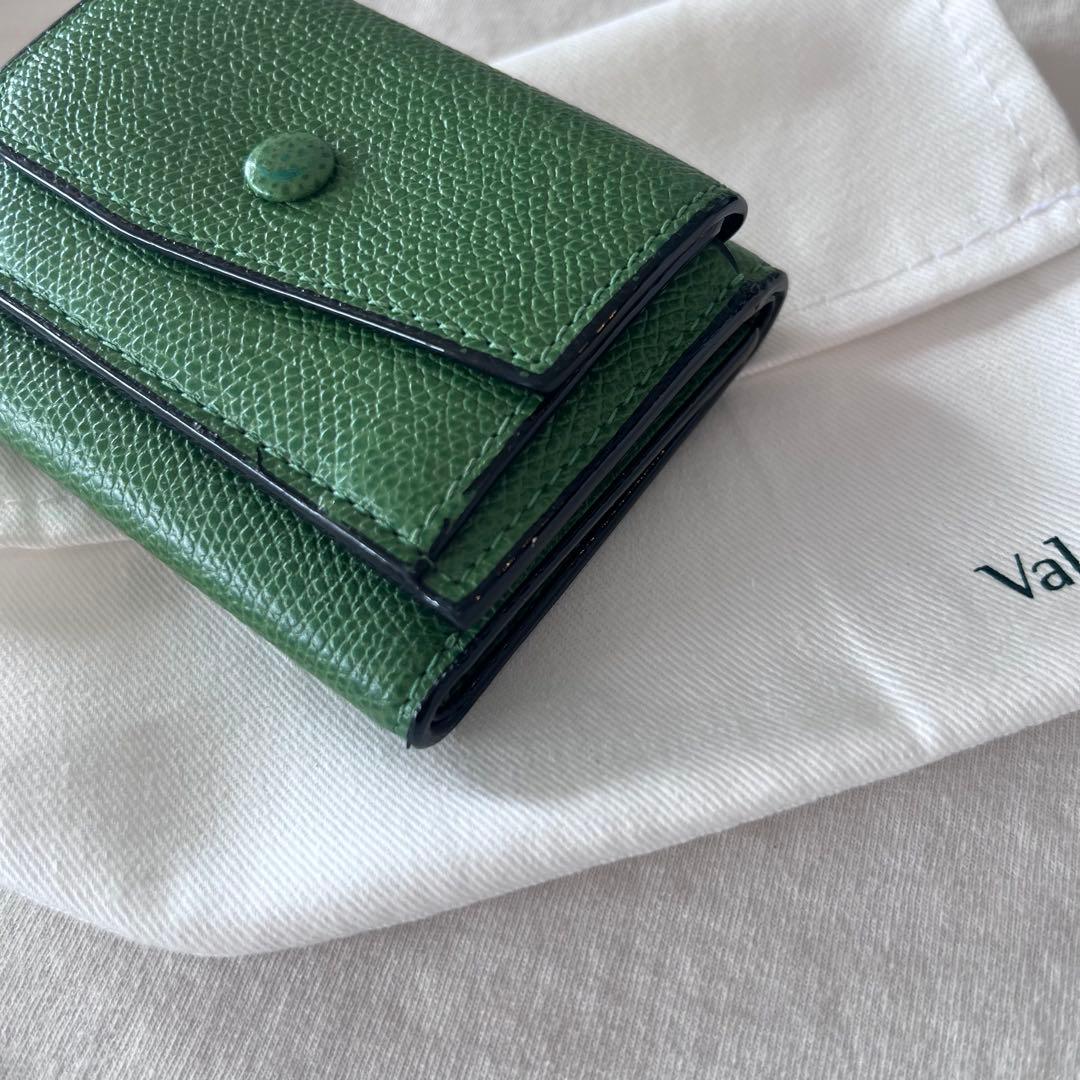 Valextra コンパクトパース グラスグリーン 三つ折り財布 MEDICALDB_JP