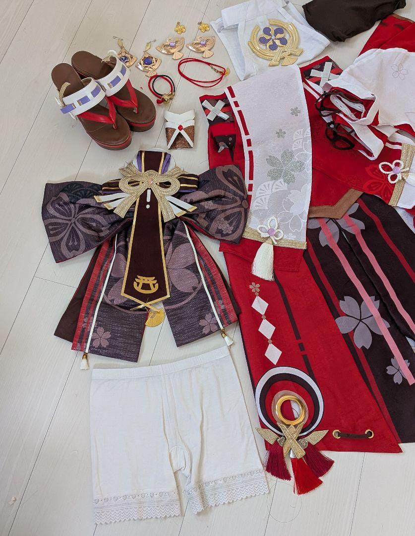 猫屋小舗 原神 コスプレ 八重神子 やえみこ 衣装 ※ウィッグ 靴