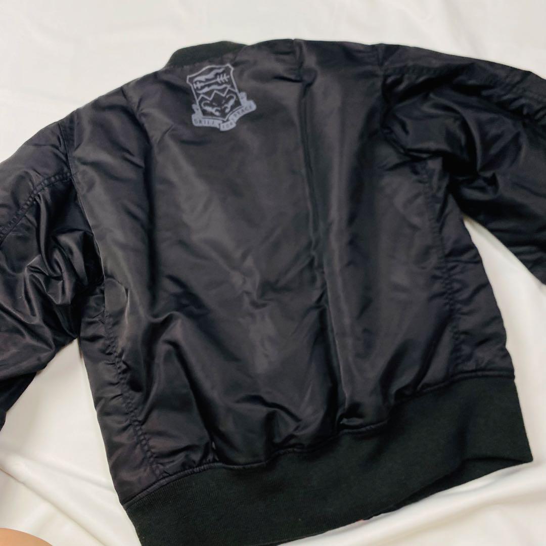【超美品】ブラック MA-1 フライトジャケット