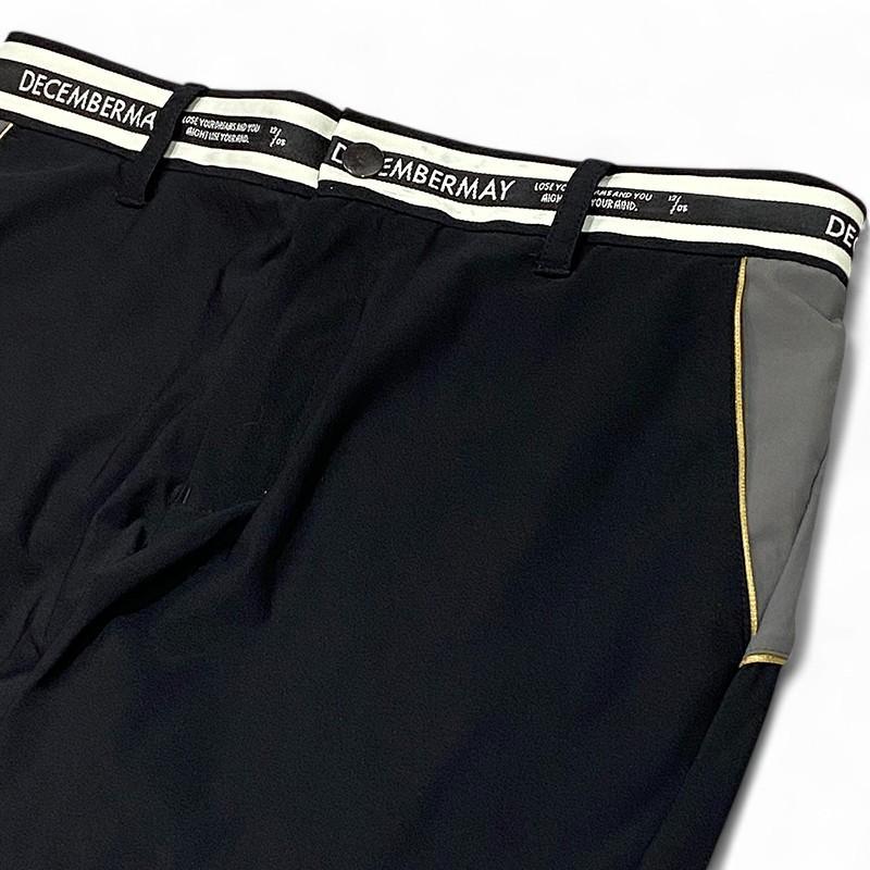 DECEMBERMAY ディセンバーメイ ストレッチ パンツ ブラック XL