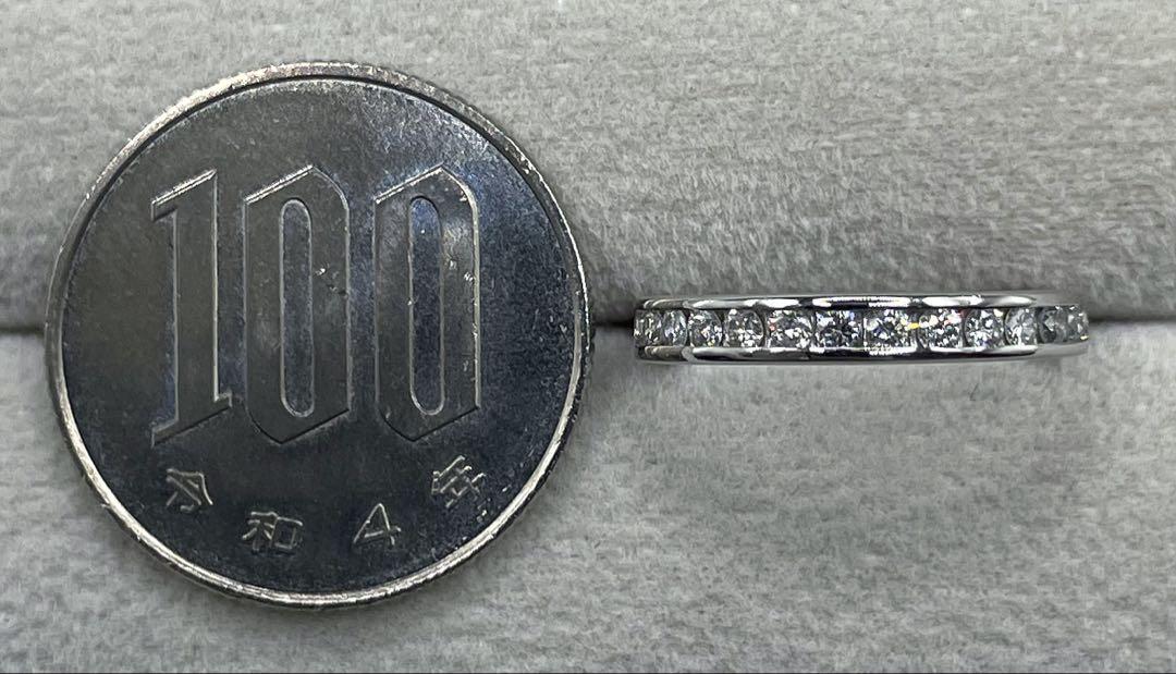 JE57☆高級 ダイヤモンド0.5ct プラチナ エタニティリングΩ