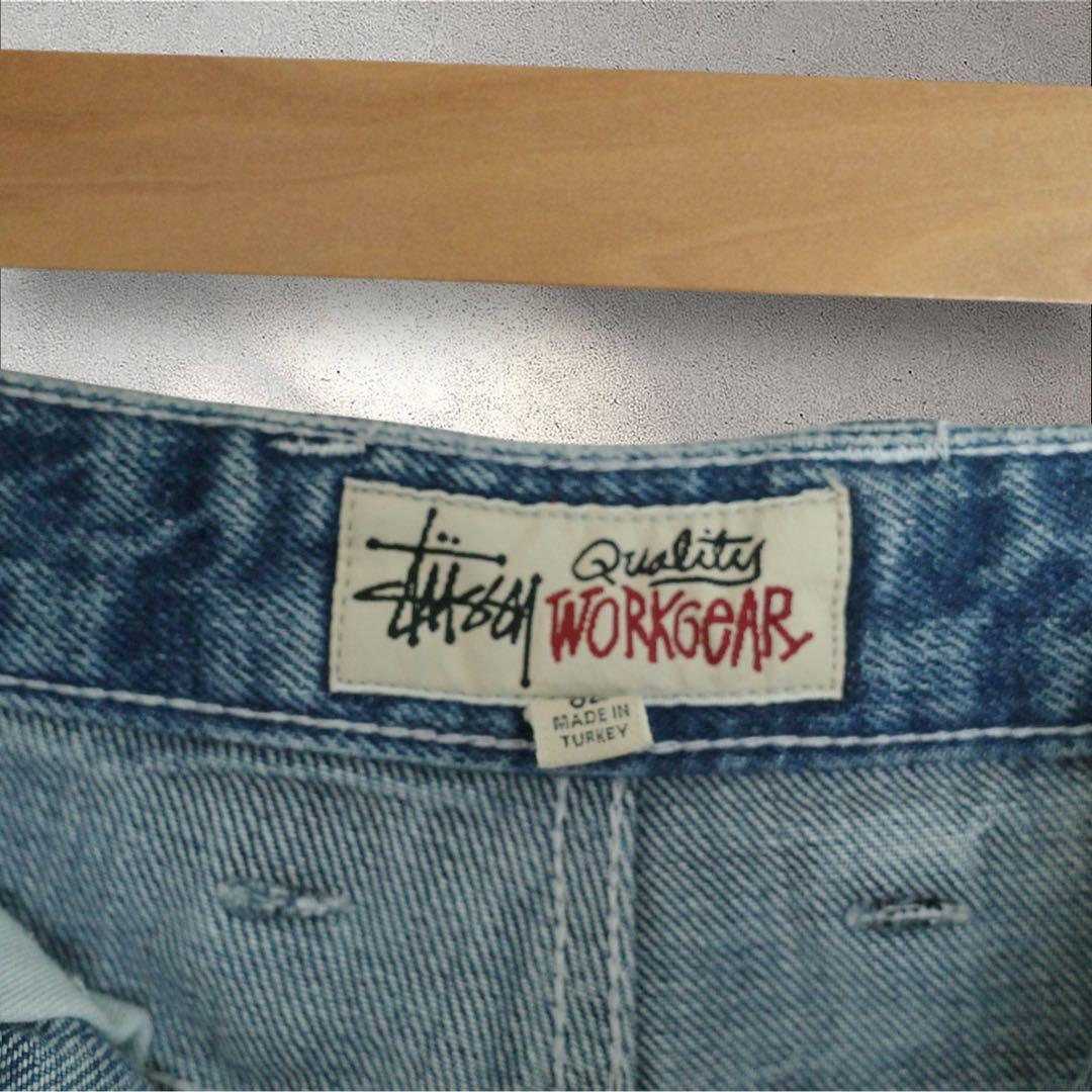 STUSSY ダブルニー ペインターワイドパンツ ストリート