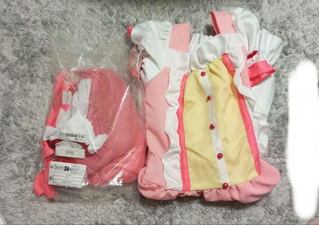 鹿目まどかコスプレ衣装 ウィッグ＋パニエ付き