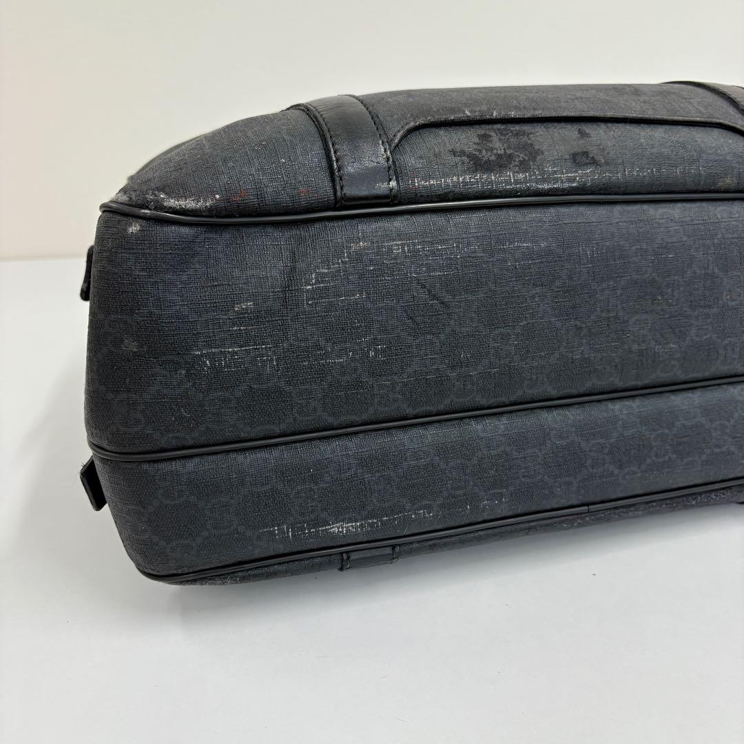 GUCCI グッチ GGスプリーム ブリーフケース ビジネスバッグ ブラック