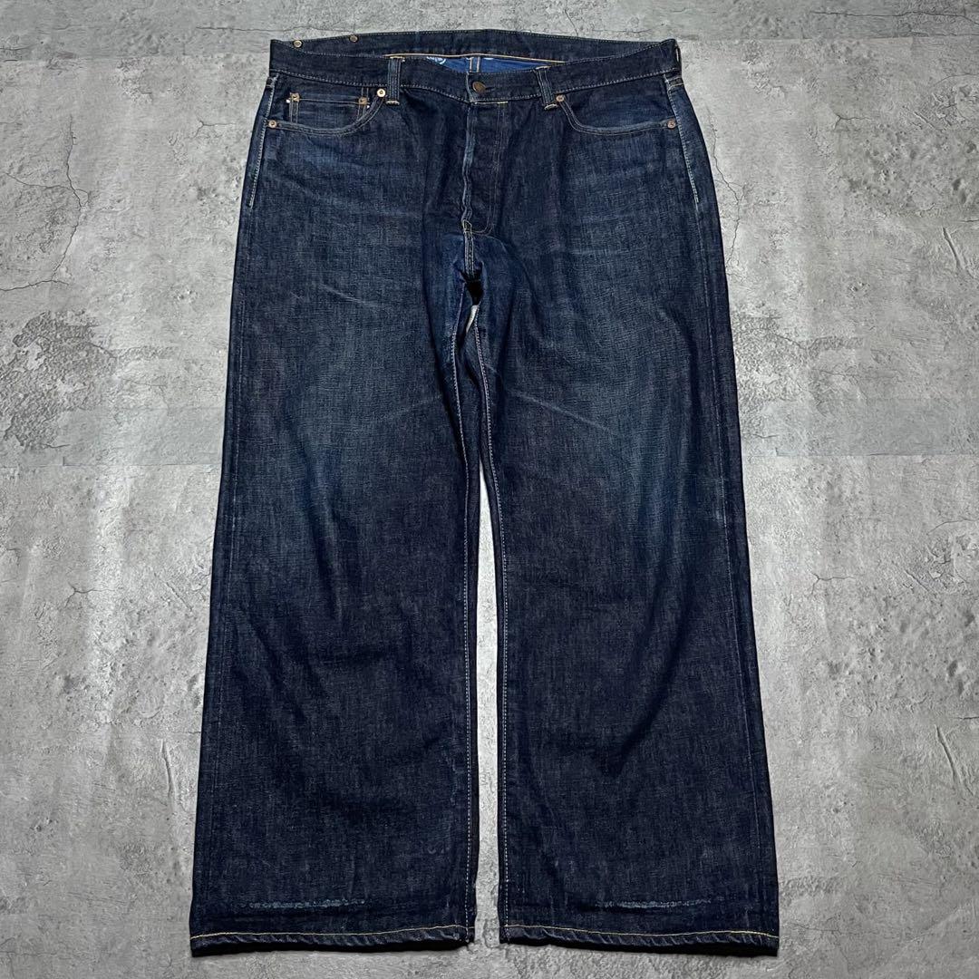 桃太郎ジーンズ　銅丹　14.7oz 濃紺　クラシックストレートデニムパンツW38