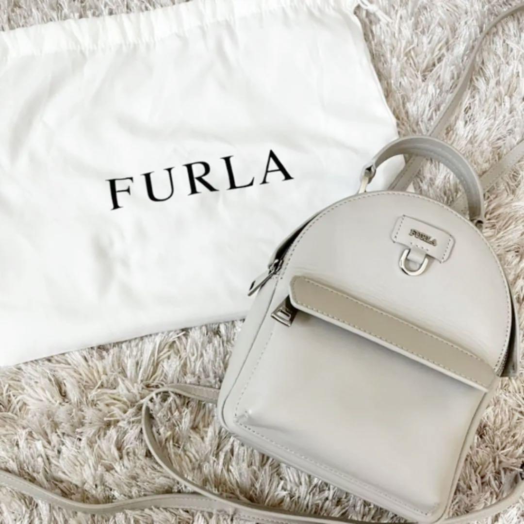 【FURLA】リュック バックパック ベージュ グレージュ
