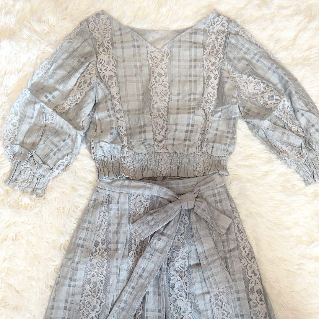 新品　リリーブラウン　レーストップス　スカショーパン　セットアップ
