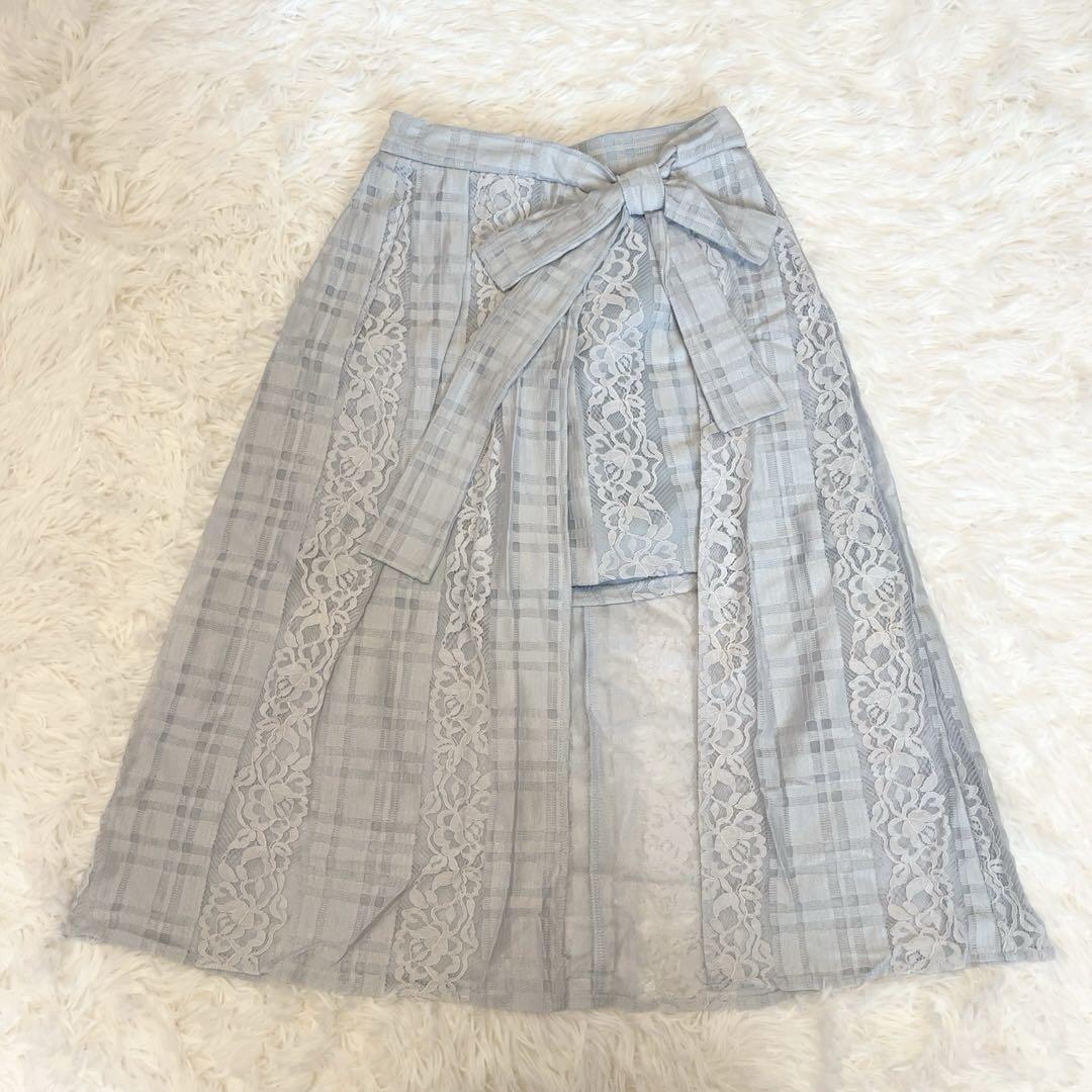 新品　リリーブラウン　レーストップス　スカショーパン　セットアップ