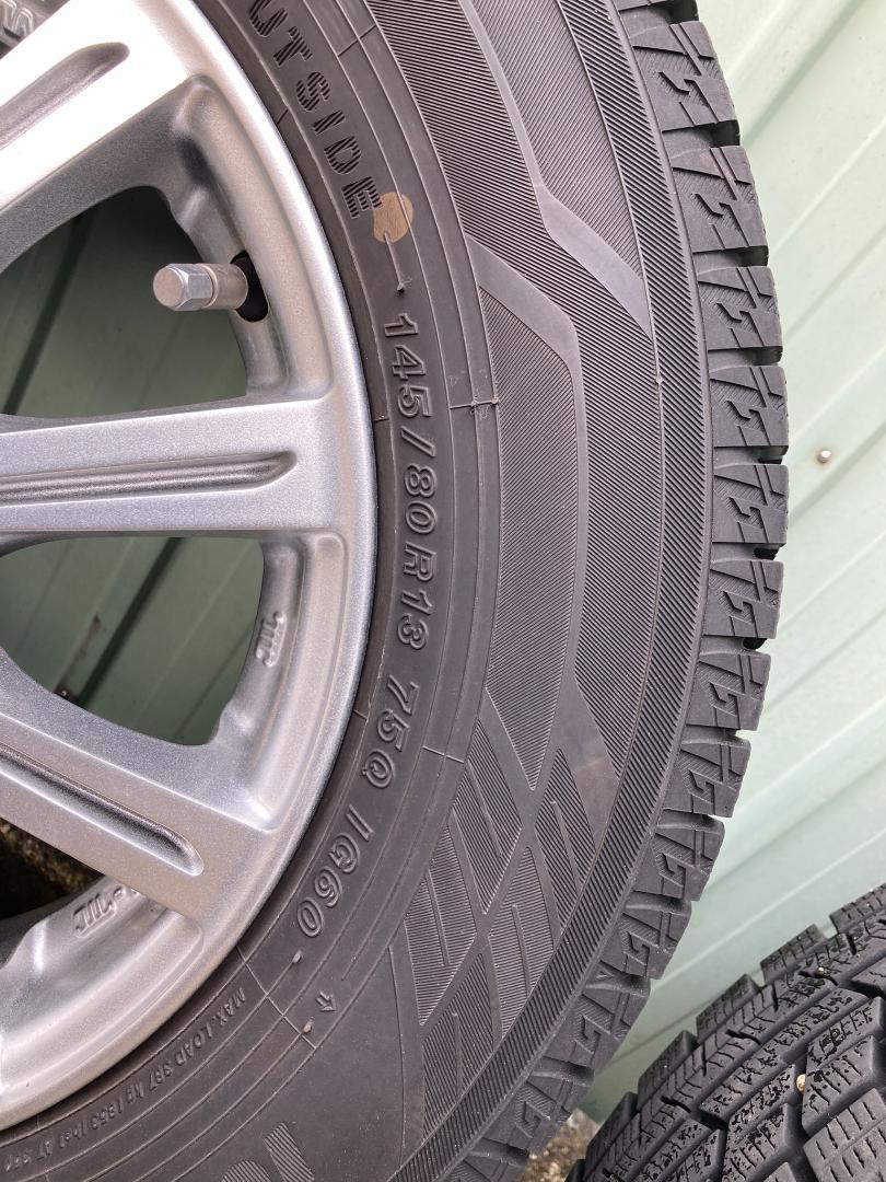 145/80R 13インチ　アルミホイール・スタッドレスタイヤ
