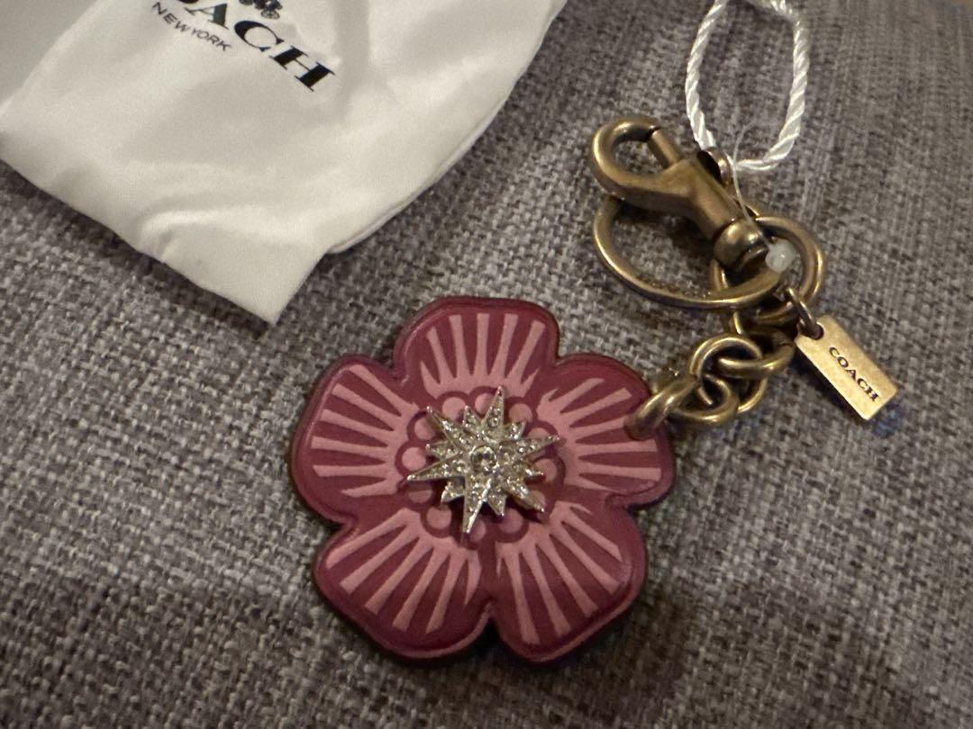 coach ウィロウ　フローラル　ピンク　チャーム　キーホルダー（袋あり） 6,100円