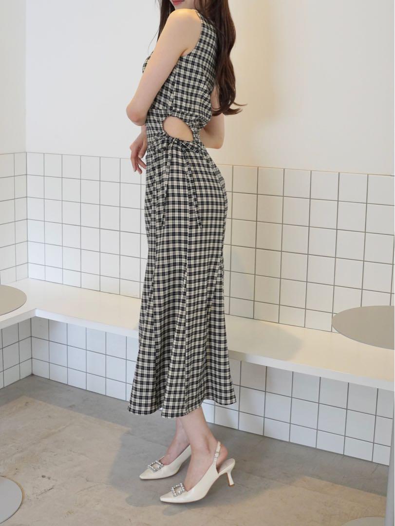 ワンピース POMME charm side ribbon onepiece