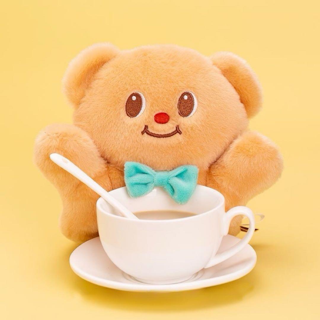 匿名配送 タイ Butter Bear バターベア ぬいぐるみ カップ