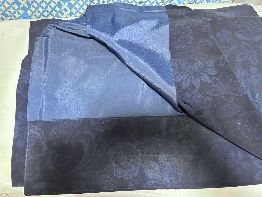 洗える着物 ふくよかさん向け 胴抜き仕立て 小紋 色無地