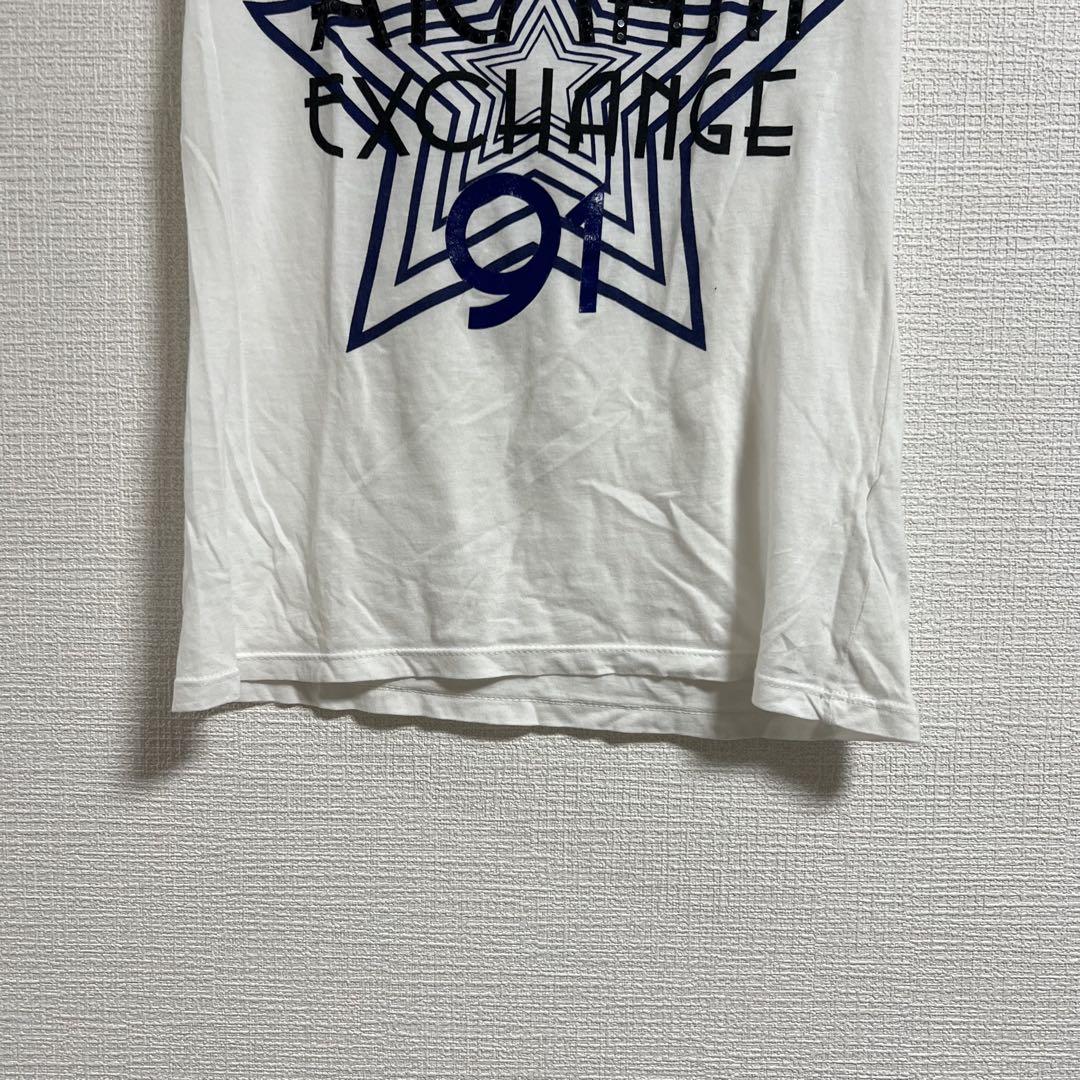 第一ネット アルマーニエクスチェンジ【S】 Tシャツ Vネック ホワイト トップス