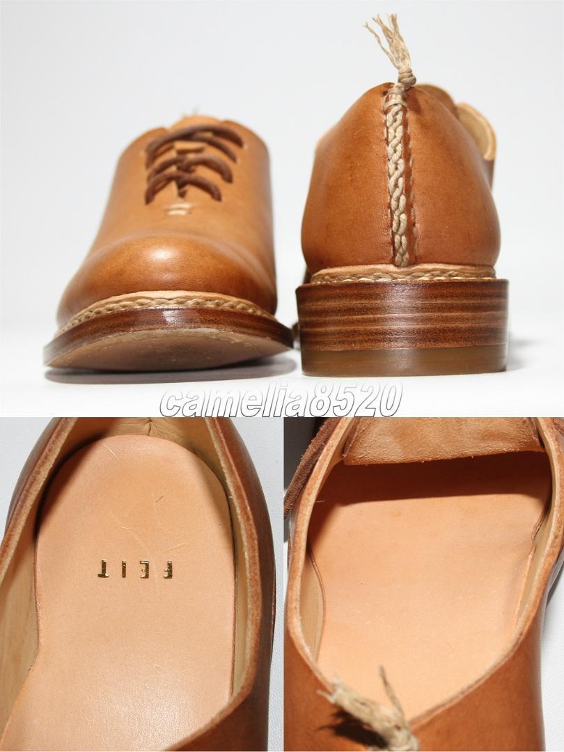 b*q様 FEIT Hand Sewn ホールカット タン 37 約23.5～2